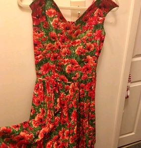 Bernie Dexter poppies dress M modcloth